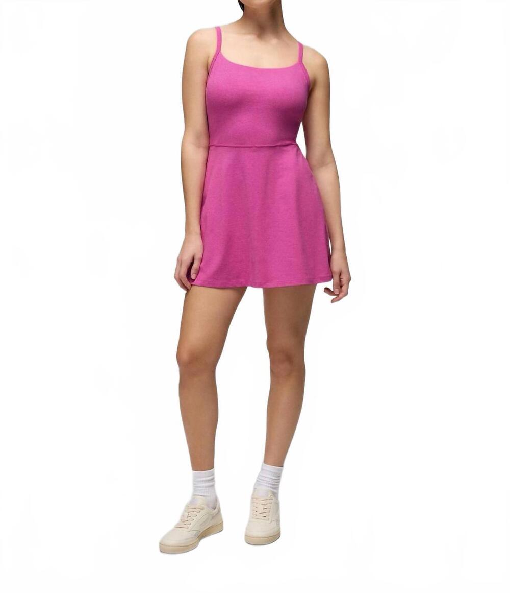 NEW PRANA heavana court side dress in berry beam heather